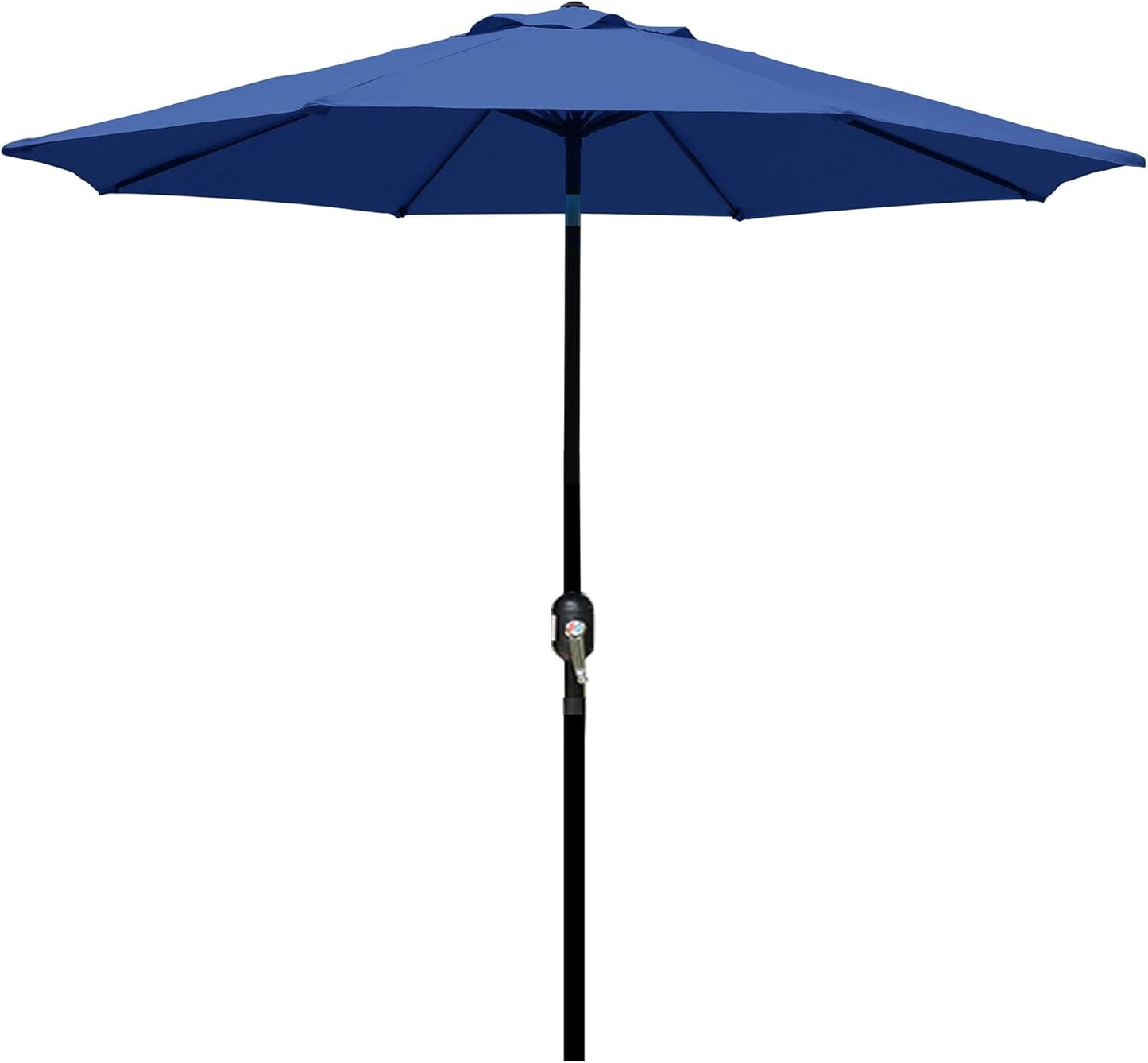 Blissun 9' Outdoor Patio Umbrella, Outdoor Table Umbrella, Yard Umbrella, Market Umbrella with 8 Sturdy Ribs, Push Button Tilt and Crank