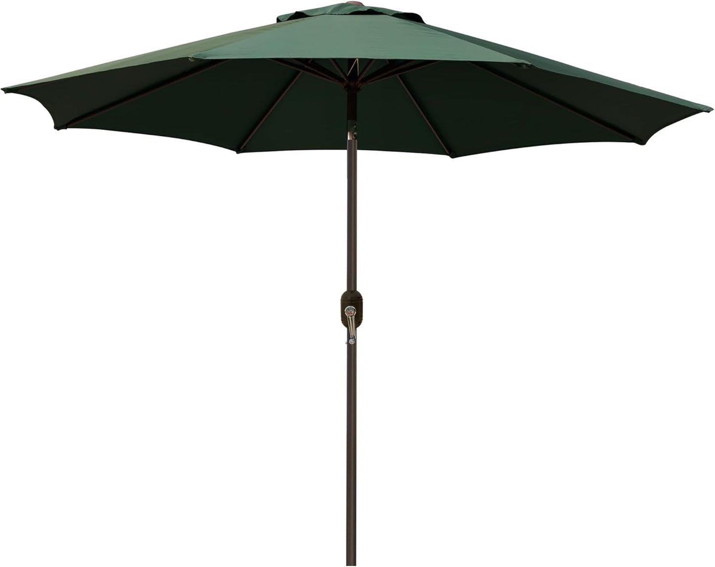 Blissun 9' Outdoor Patio Umbrella, Outdoor Table Umbrella, Yard Umbrella, Market Umbrella with 8 Sturdy Ribs, Push Button Tilt and Crank