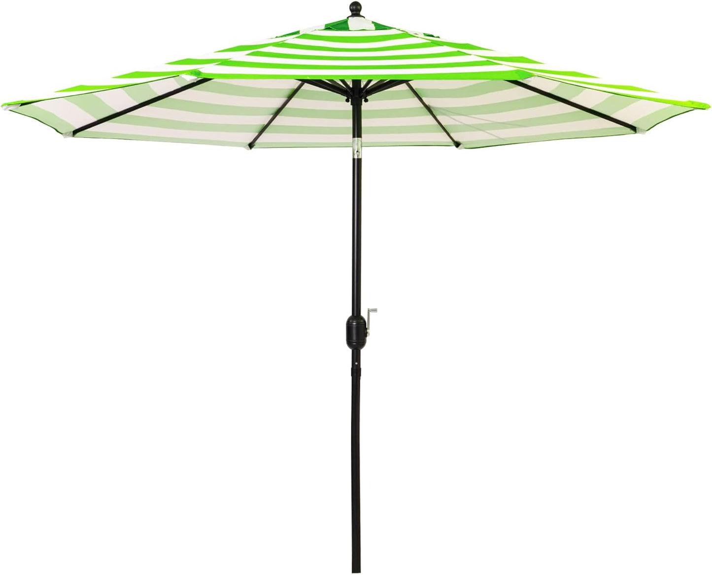 Sunnyglade 9' Patio Umbrella Outdoor Table Umbrella with 8 Sturdy Ribs (Black and White)