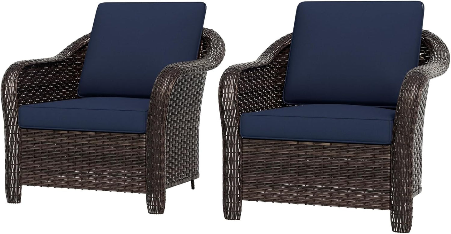77 inch Outdoor Wicker 3 Seater Sofa, All-Weather Use Patio Rattan Sofa with Seat and Back Cushion, Ideal for Porch, Backyard, Balcony, Poolside, Beige