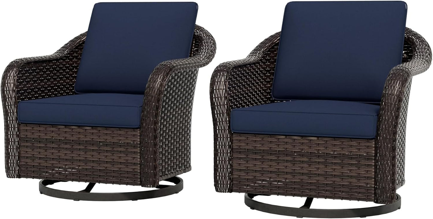 77 inch Outdoor Wicker 3 Seater Sofa, All-Weather Use Patio Rattan Sofa with Seat and Back Cushion, Ideal for Porch, Backyard, Balcony, Poolside, Beige